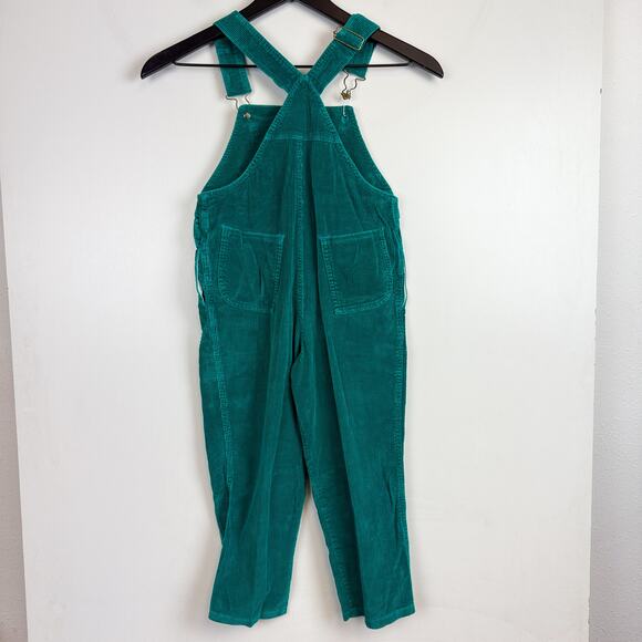Vintage Happy Kids 90s Green Corduroy Overalls FLAW Boys - 7 - Picture 5 of 8